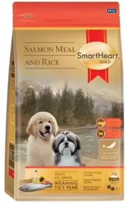 Gold Salmon Meal & Rice Puppy Dry Food 1KG – SMART HEART