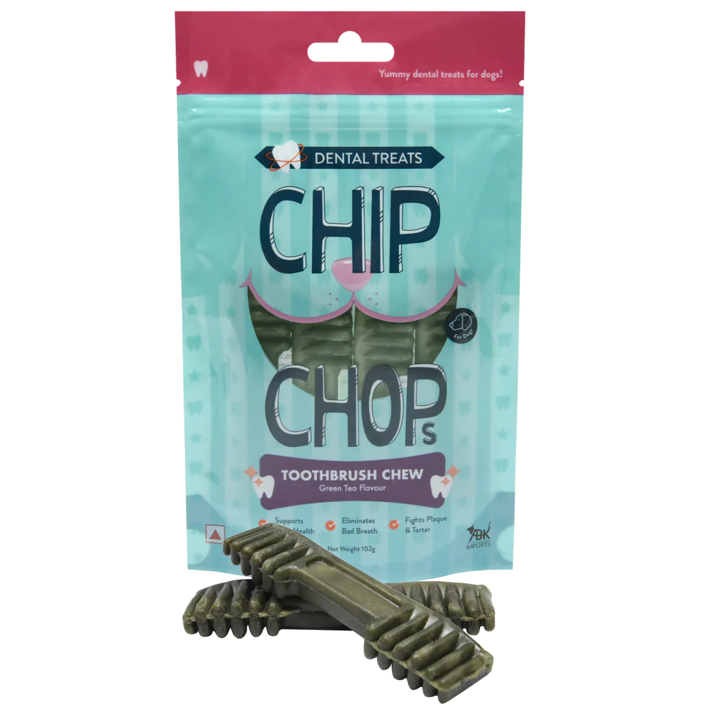 CHIP CHOPS TOOTHBRUSH CHEW GREEN TEA FLAVOUR 100G – CC1307