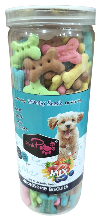 PINK PAWS BISCUITS – MIX 600GM