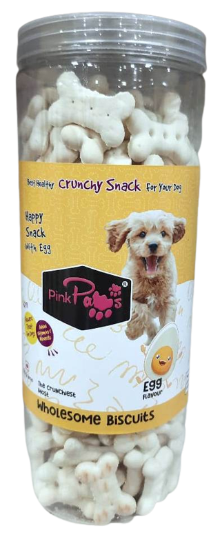 PINK PAWS BISCUITS – EGG 600GM